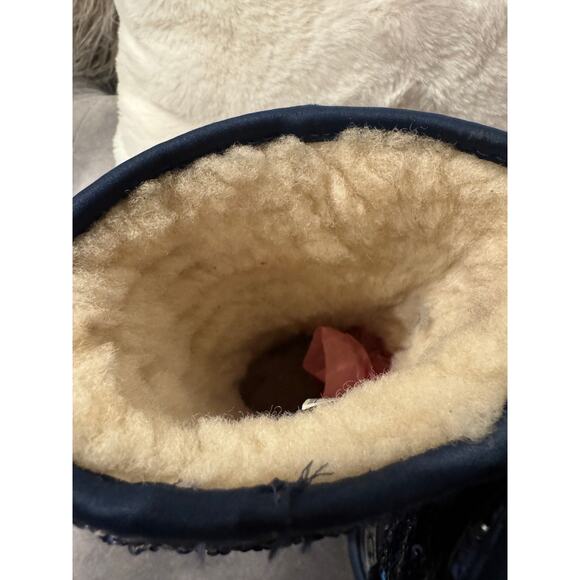 MSRP $190 UGG Blue Sequined Boots Size 6W/4Y | SAME DAY SHIP - Picture 5 of 7